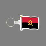 Key Ring & Full Color Punch Tag W/ Tab - Flag of Angola