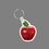 Key Ring & Full Color Punch Tag - Red Apple, Price/piece