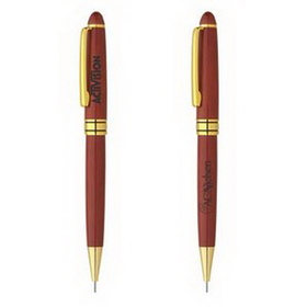 Custom The Milano Blanc Rosewood 0.9mm Pencil, 5.375" L