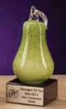 Custom Pear Glass Fruit Award, 4