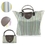 Custom Portable Folded Waterproof Travel Tote Bags, 17 7/10" W x 6 7/10" H, Price/piece