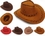 Custom Brown Panama Summer Hats for Kids, 21 1/2" Diameter, Price/piece