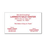 Custom Thermal Business Card (1 Color )