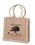 Custom Natural Jute Shopping Bag with Webbed Handles, 13" W x 12" H x 6" D, Price/piece