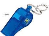 Custom Translucent Whistle W/ Bead Key Chain (2-1/4