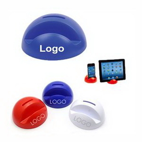 Custom Phone Holder With Coin Bank, 3 15/16" Diameter x 2" H