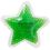 Custom Green Star Hot/ Cold Pack with Gel Beads, 4 1/2" Diameter x 1/2" Thick, Price/piece