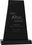 Custom Black Tapered Acrylic Award (6"x 8 3/4"x 3/4") Laser Engraved, Price/piece