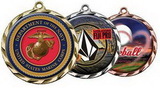 Custom Stock Brass Medal 1 3/16