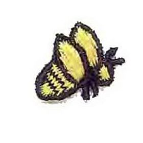 Custom Floral Embroidered Applique - Small Bee