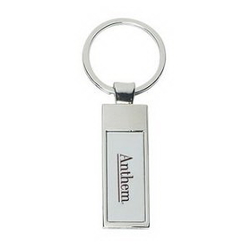 Custom Rectangle Metal Key Tag, 3/4" W x 3 1/4" H