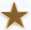 Custom Gold Star Stock Cast Pin, Price/piece