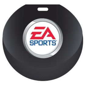 Custom Stock Hockey Puck Design Luggage Tag Full Color front imprint, Write-on ID panels on back, 4.813" Diameter x 0.04" Thick