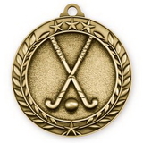 Custom 2 3/4'' Field Hockey Wreath Award Medallion