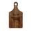 Custom Walnut Paddle Shaped Cutting Board, 13.5" W x 7" H, Price/piece