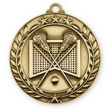 Custom 2 3/4'' Lacrosse Wreath Award Medallion