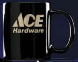 Custom 11.5 Oz. Black Stacking C Handle Ceramic Mug