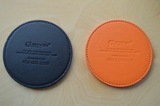 Custom Leather Coaster, 3 1/2
