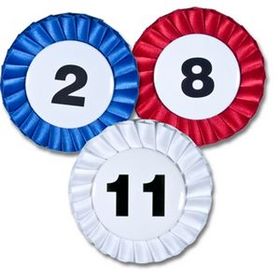 Custom Sash Rosette / Contestant Numbers