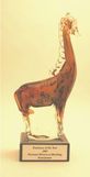 Custom Greenville Glass Art Giraffe Award (13