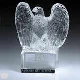 Custom Crystal Eagle Trophy (Sandblasted), 5 5/8