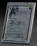 Custom X-Large Glass & Slate Award