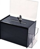 Custom Upscale Ballot Box w/Lock (8 3/4