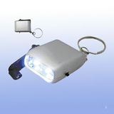 Custom Mini Dynamo LED Flashlight W/Key Chain