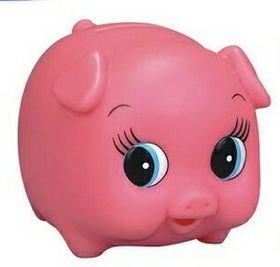 Custom Rubber Porkie Pig Bank