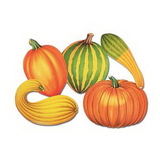 Custom Fall Gourds Cutouts, 16
