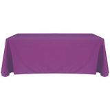 6' Blank Solid Color Polyester Table Throw - Plum