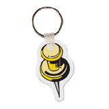 Custom Push Pin Key Tag (Single Color)