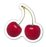 Custom Pair of Cherries Magnet - 5.1-7 Sq. In. (30MM Thick)