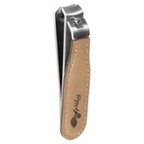 Custom Laserable Leatherette Nail Clipper - Light Brown, 3