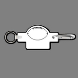 Custom Football (Curved Laces-Outline) KEY CLIP