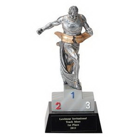 Custom 7" Track Trophy w/Male Runner