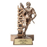 Custom Resin Male Lacrosse Trophy (6 1/2