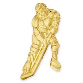 Blank Gold Hockey Pin, 1" W