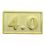 Blank Rectangular Gold 4.0 GPA Pin (5/8"), Price/piece