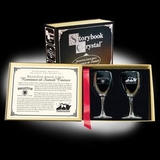 Custom Classic Storybook Wine Glass Set