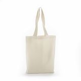 Custom Heavy Cotton Canvas Bag w/ Gusset & Web Handles, 15