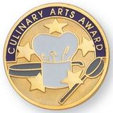Blank Gold Culinary Arts Award Pin, 1