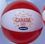 Custom Inflatable Two Color Beachball / 20" - Red/ White, Price/piece