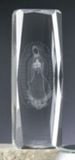 Custom 3D Virgin Mary Optical Crystal Award (2