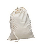 Blank Light Canvas Laundry Bags, 24" W x 34" H