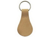 Custom Nubuck Collection Tear Drop 2-Sided Sewn Key Tag (1 5/8