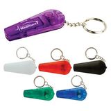 Custom LED Whistle Keychain w/Flashlight