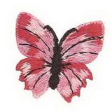Custom Floral Embroidered Applique - Large Butterfly
