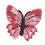 Custom Floral Embroidered Applique - Large Butterfly, Price/piece