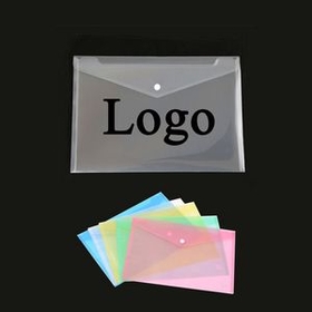 Custom PVC Plastic File Folder A4 Document Bag, 13" L x 9" W